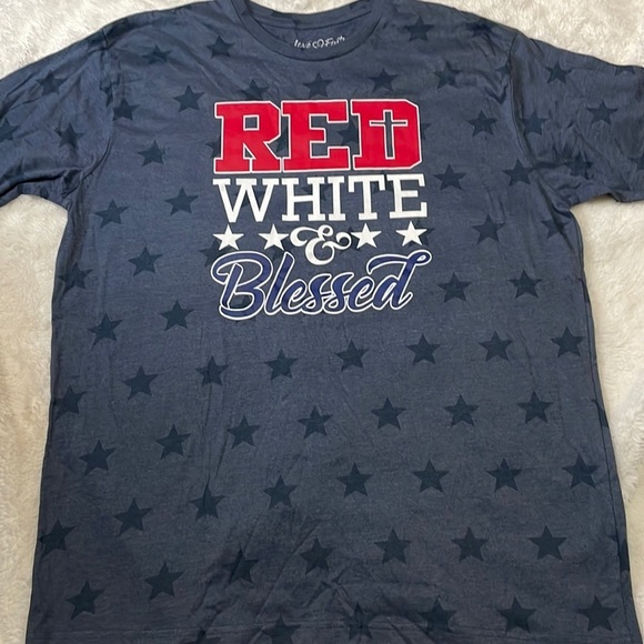Red White & Blessed Star Tee - Picture 5 of 5